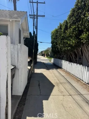 Alley used to enter Garage and Driveway