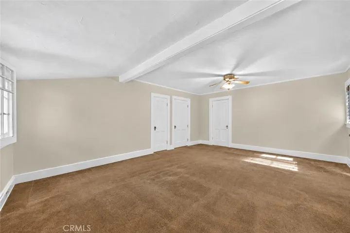 Upstairs rental Living Room with out clutter.