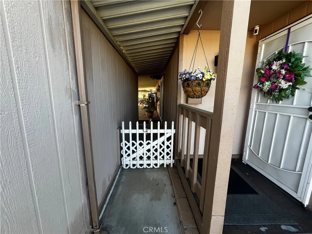 Front door and side entrance