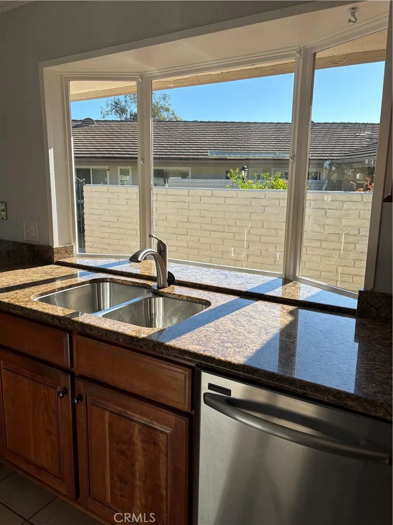 Kitchen overlooks the patio Kitchen overlooks the patio