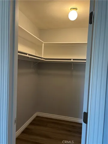 Walk in closet in main bedroom