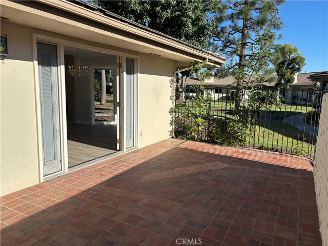 Patio off the kitchen and family room