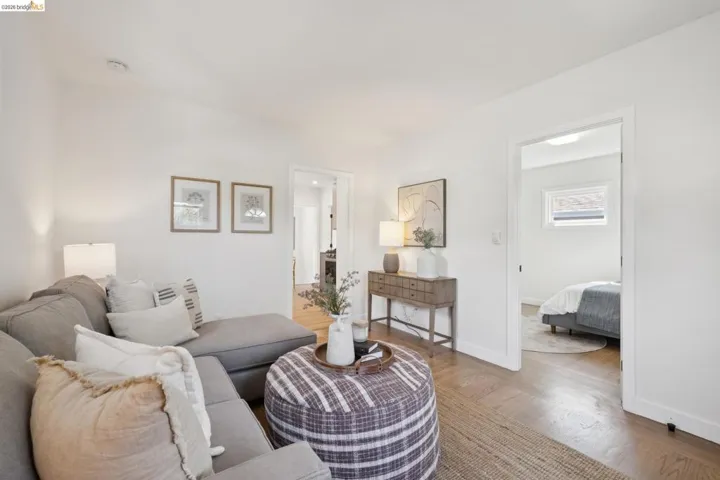 Wood-finish flooring throughout