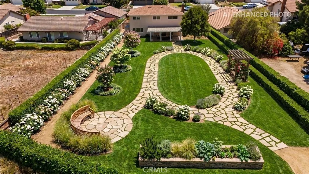 Potentially build a garden/walking path