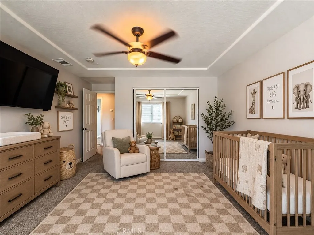 Virtually Staged - nursery concept. Original photo immediately precedes this image.