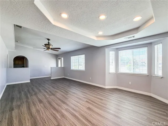 Living and dining areas