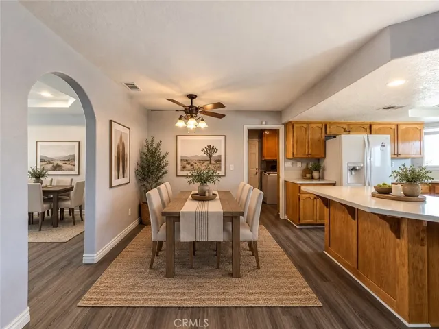 Virtually Staged - dining area. Original photo immediately precedes this image.