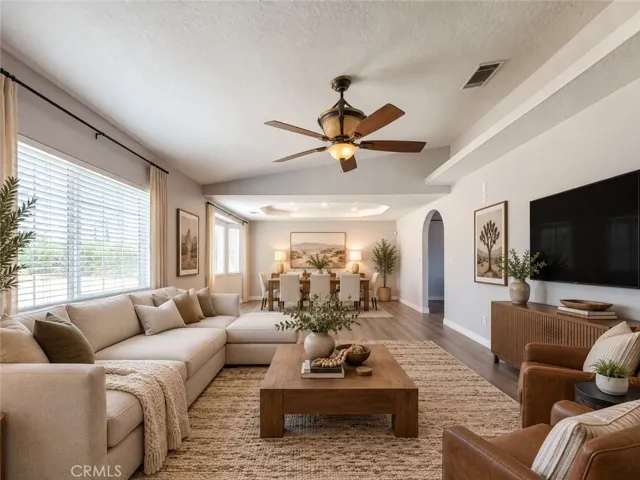 Virtually Staged - living room. Original photo immediately precedes this image.