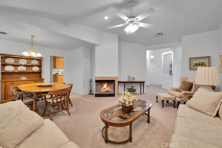 Living room w/ fireplace