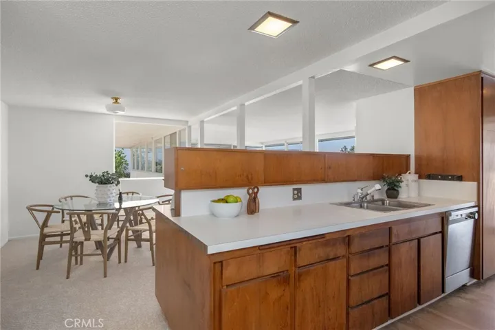Kitchen facing living room
