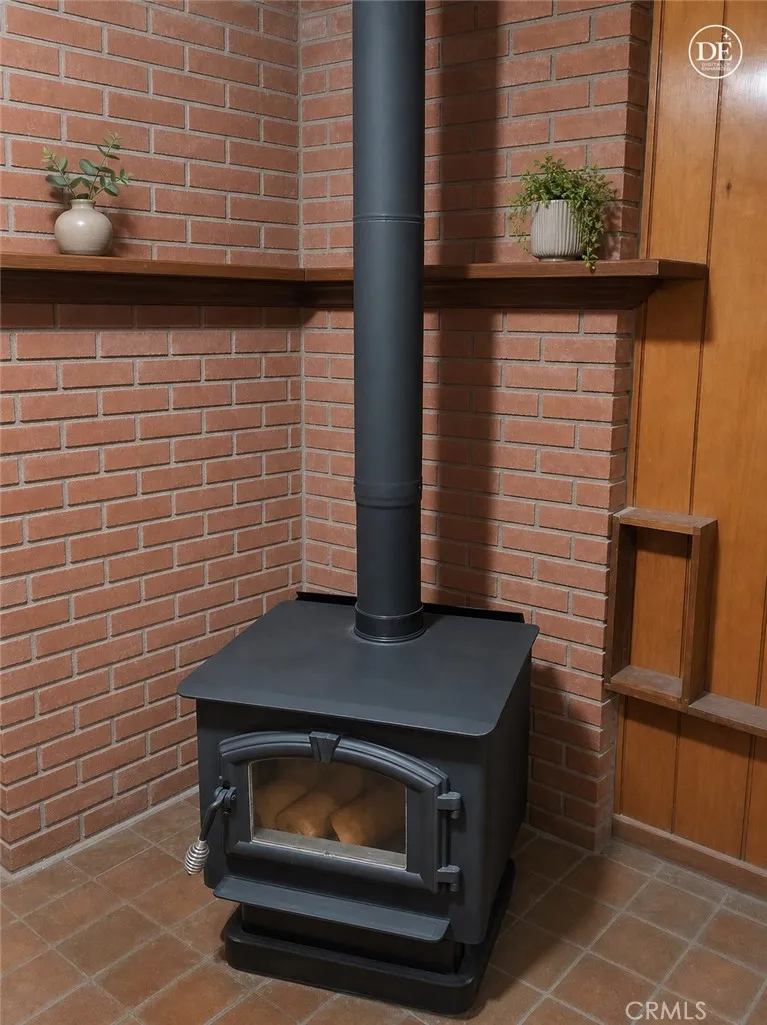 Virtually Enhanced Fireplace in Spa Room