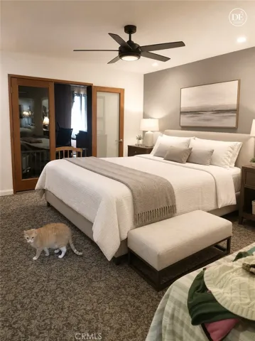 Virtually Enhanced Main Bedroom