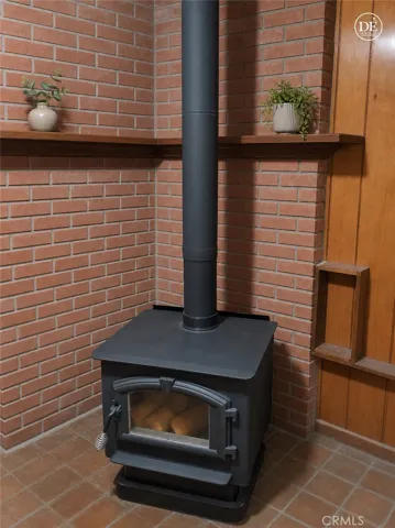 Virtually Enhanced Fireplace in Spa Room