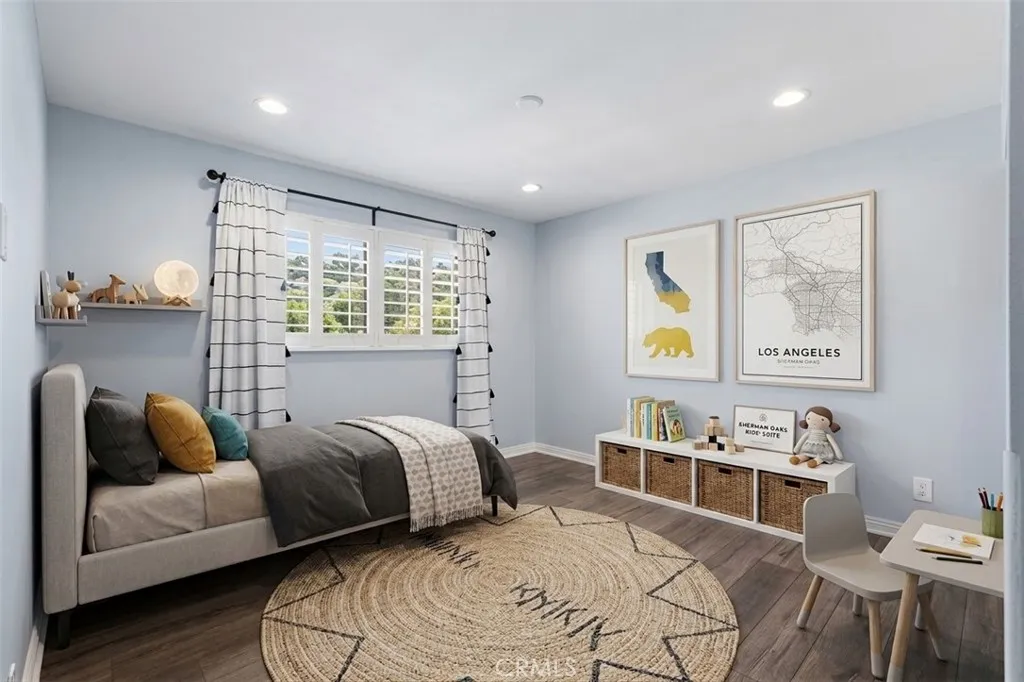virtually staged photo of second bedroom