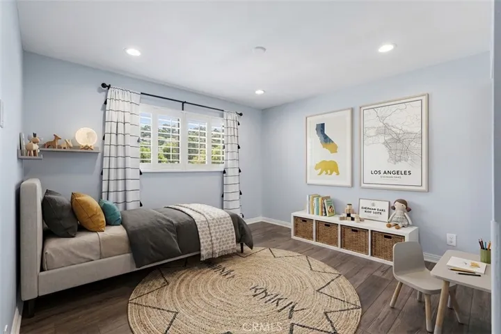virtually staged photo of second bedroom