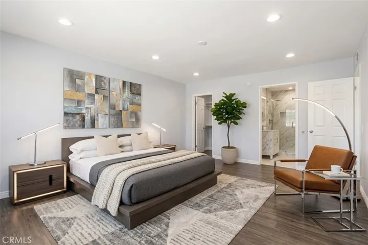 virtually staged photo of primary bedroom