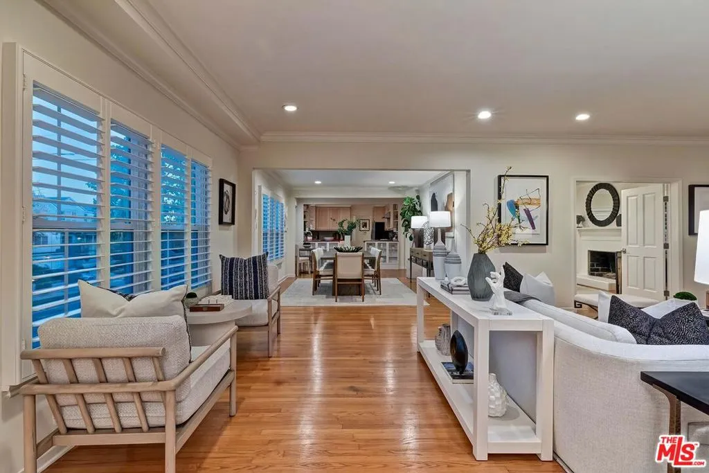 Gleaming wood floors