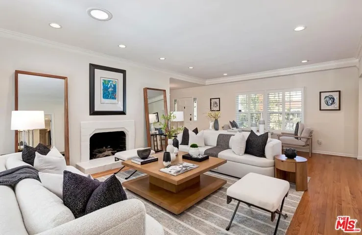Fireplace in living room
