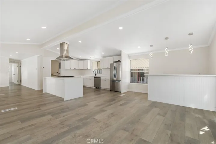 Kitchen and Entertainment Area