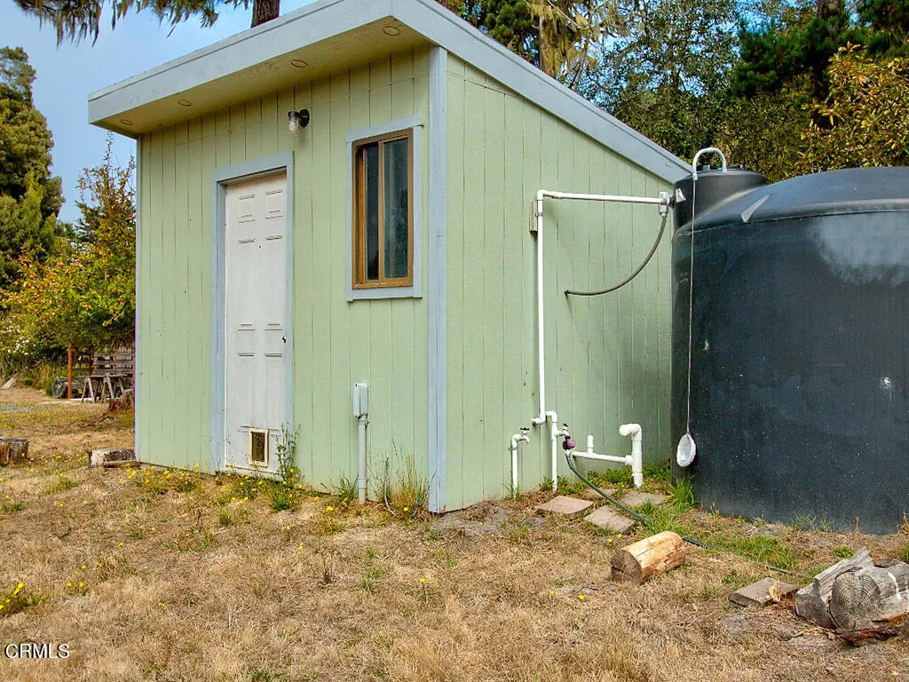 Pump house and water storage Pump house and water storage