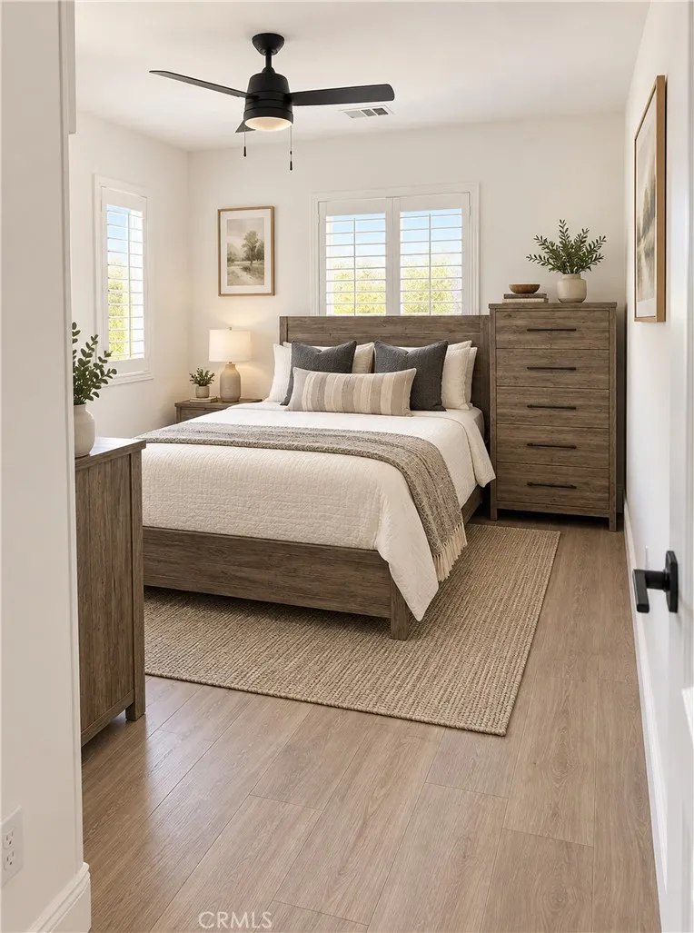 Bedroom 2- virtual staging Bedroom 2- virtual staging