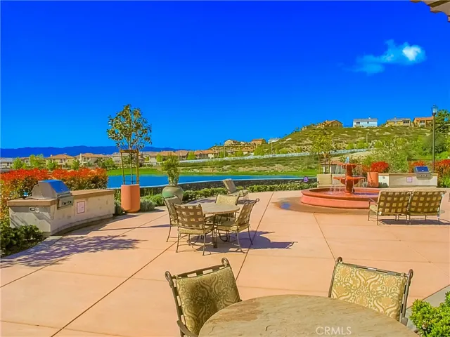 Club house patio overlooking lake