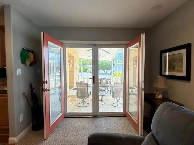 French doors to front patio French doors to front patio