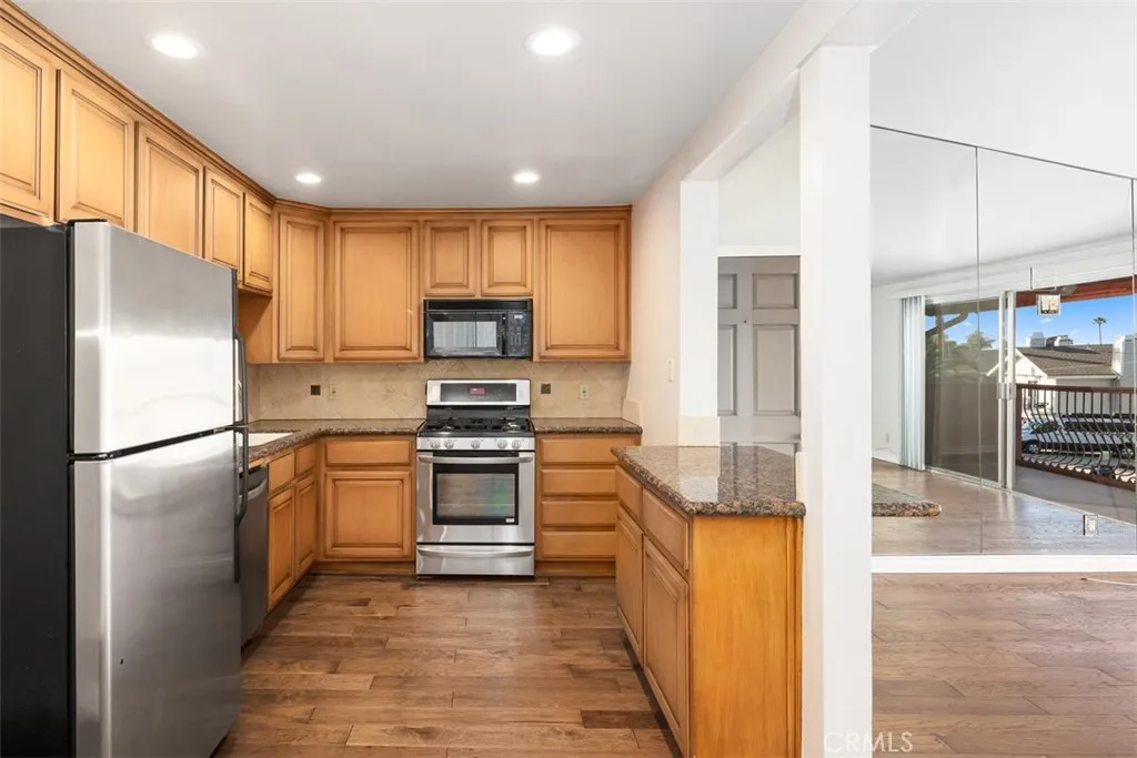 Stainless steel appliances.