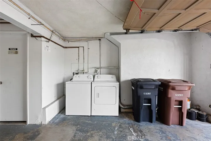 Washer and dryer included.