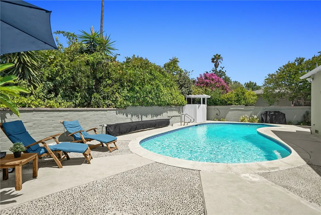 Salt water pool with newer plaster about a year old.