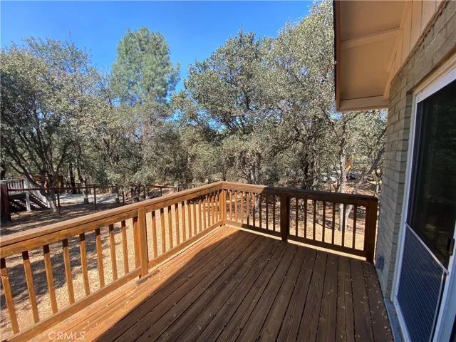 Wooded views from the deck.