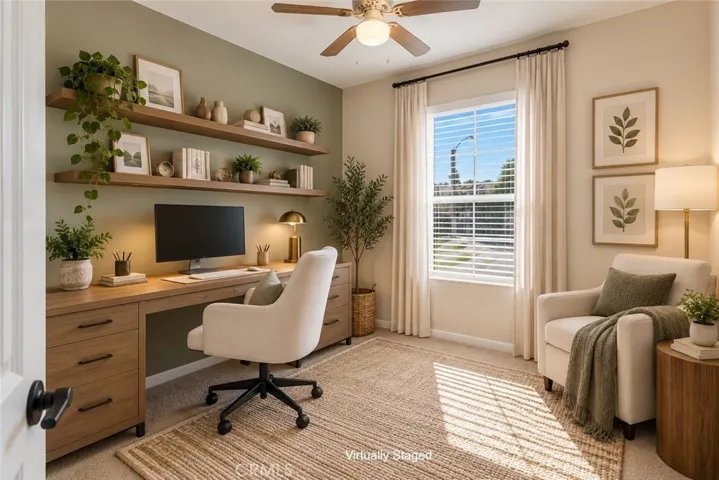 Bedroom 3 virtually shown as office