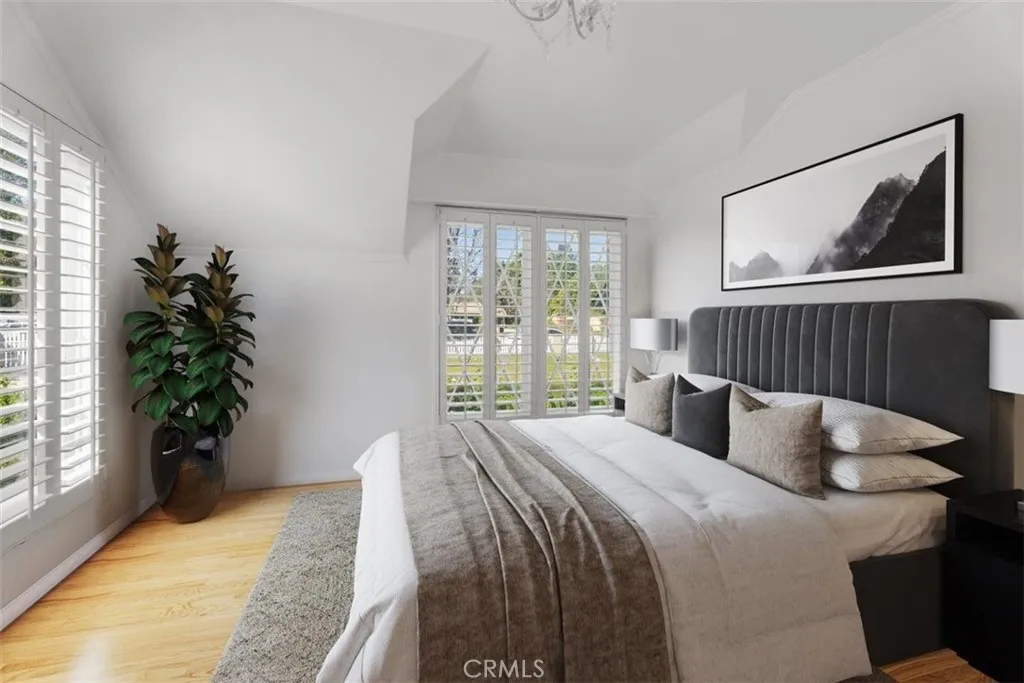 Virtually staged Bedroom 3
