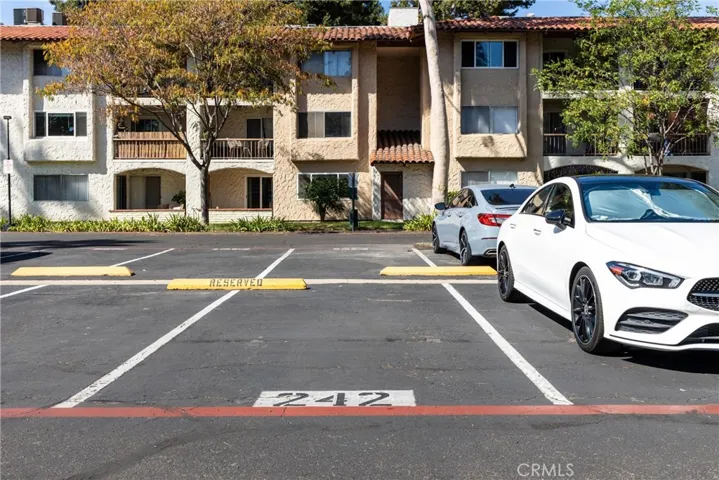 Assigned parking space.