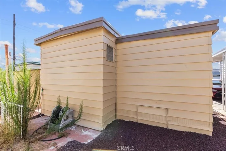 Outside back of unit