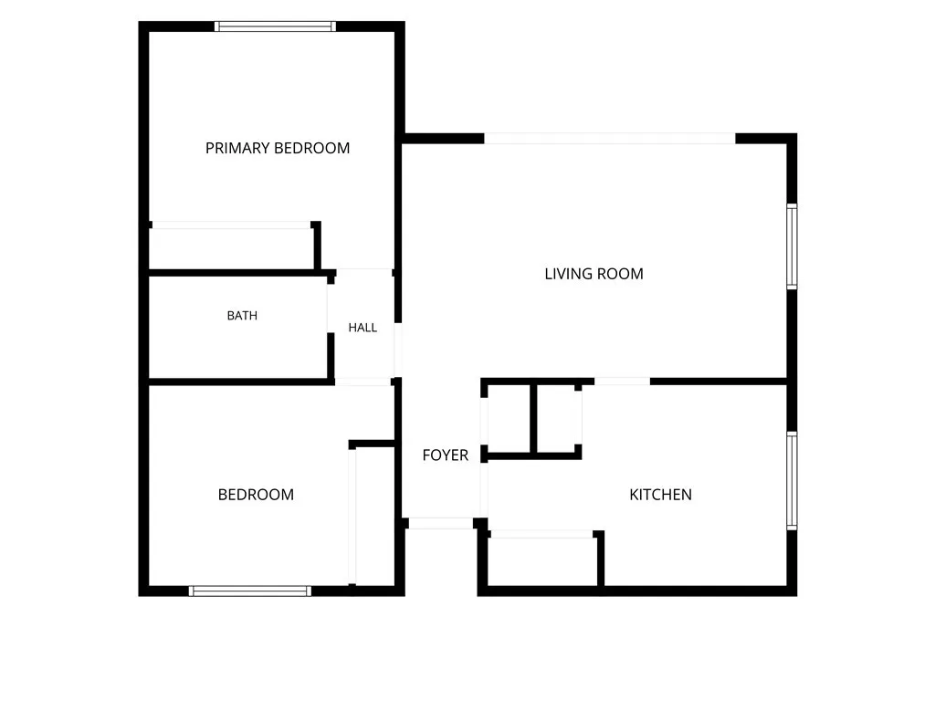 Unit C Floor plan not to scale. Included for illustrative purpose only.
