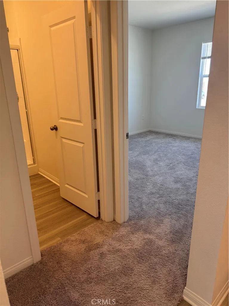 view hallway to the bedroom as you enter the main door to your right