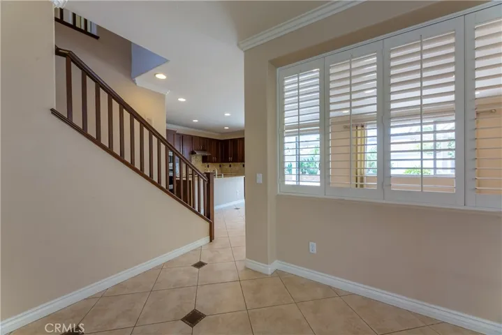 stairs walking into kitchen