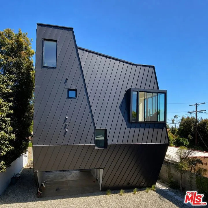 Striking angular rooflines wra Striking angular rooflines wra