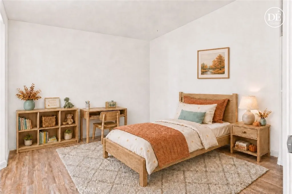 3rd bedroom, upstairs, digitally staged 3rd bedroom, upstairs, digitally staged
