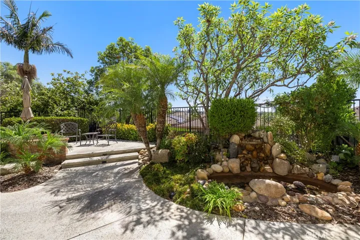 Peaceful and Tranquil Backyard with Stunning Water Feature for your Enjoyment.