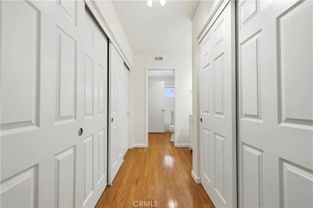 Closet space on both sides with closet organizers Closet space on both sides with closet organizers