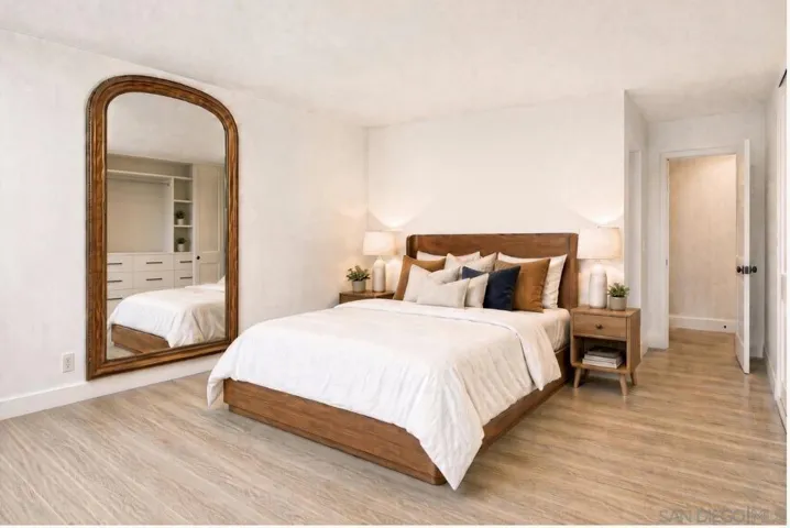 Primary bedroom with a king bed