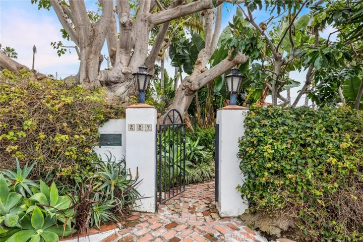 Gate entrance to property