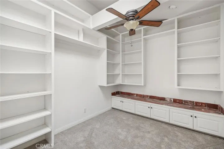 Primary closet/office space
