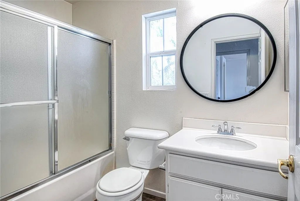 Bathroom located upstairs.