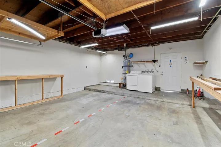 2 car garage parking includes washer/dryer and plenty of space for extra storage