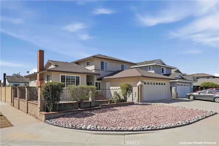 Front of the home - yard has been virtually enhanced.