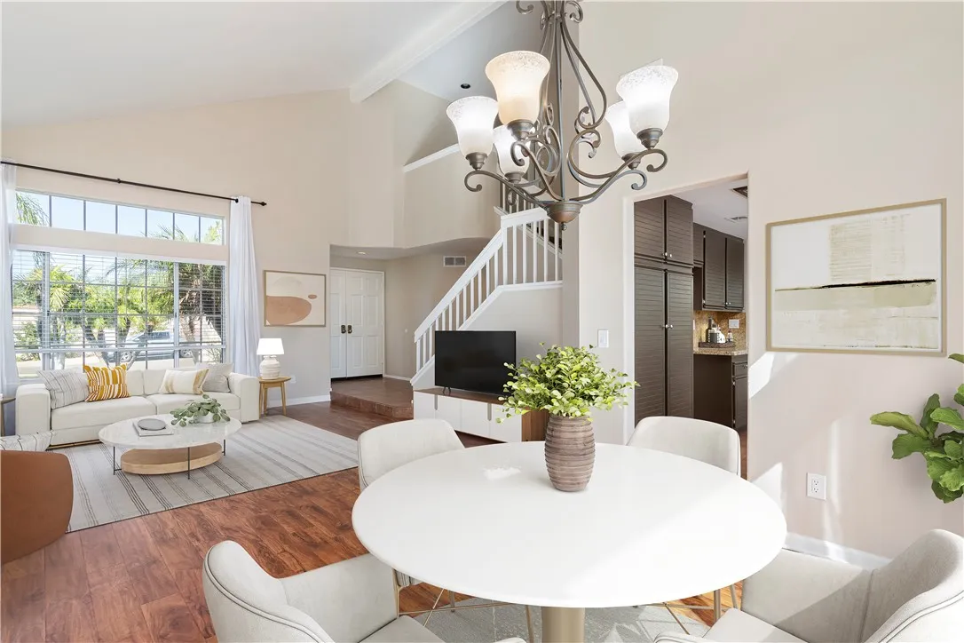 Virtually staged living and dining rooms Virtually staged living and dining rooms