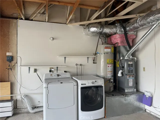 Washer & Dryer in Garage